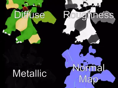 Playful Dinosaur Cartoon model pack Low-poly 3D model