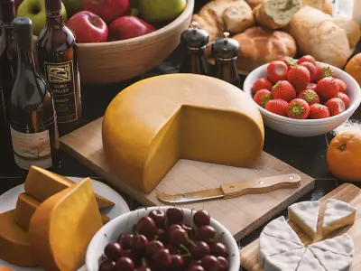  Gouda Cheese Wedges Food Model 