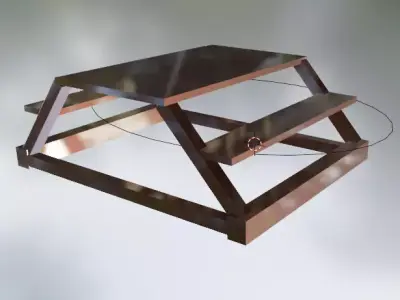 outdoor table lunchtime table 3D print model