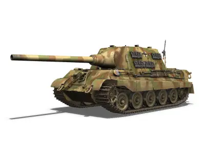 SDKFZ 186 Jagdtiger - Hunting Tiger 3D model