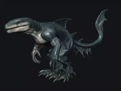 Shark Fantasy Creature 3D model