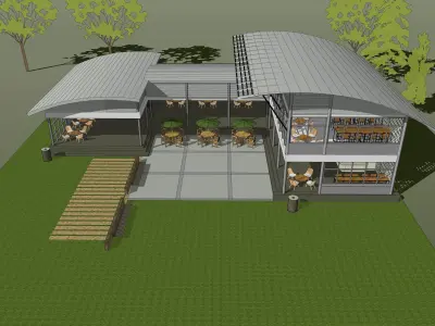 Cafe 2022-2003 3D model