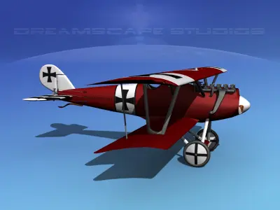 Pfalz DIII Fighter 3D model