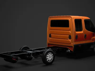 Iveco Daily Crew Cab L3 Chassis 2019 3D model