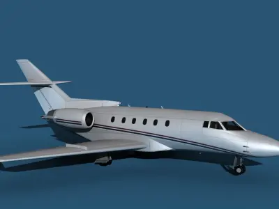 Hawker Siddley 800SR V06 3D model