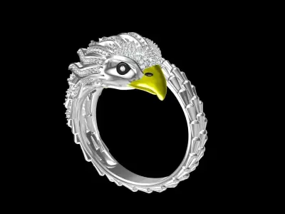 owl Ring Free 3D print model