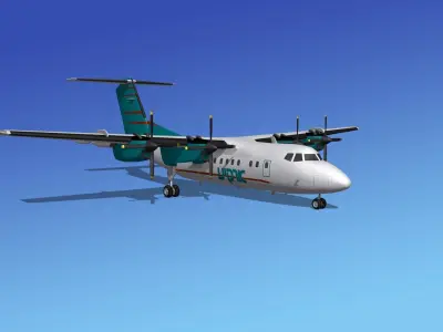 Dehavilland DHC-7 Arkia 3D model