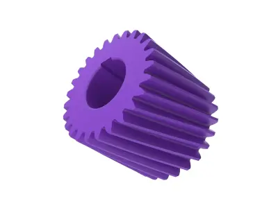 Helical gear 3D model