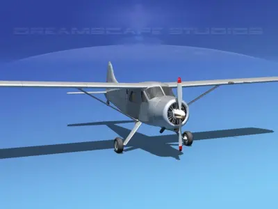 Dehaviland DH-2 Bare Metal 3D model