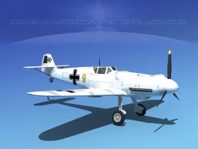 Messerschmitt BF-109 V15 3D model