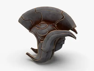 Roman Centurion Helmet Ancient Low-poly 3D model