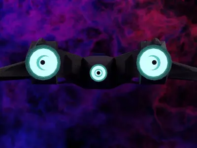 Space Aircraft FREE Low-poly 3D PBR model game ready Free low-poly 3D model