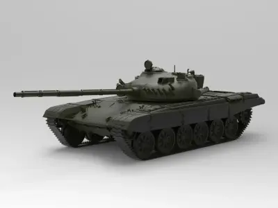 T-72 tank 3D model