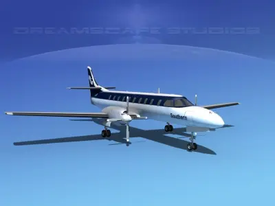 Swearingen SA226 Southern Airways 3D model
