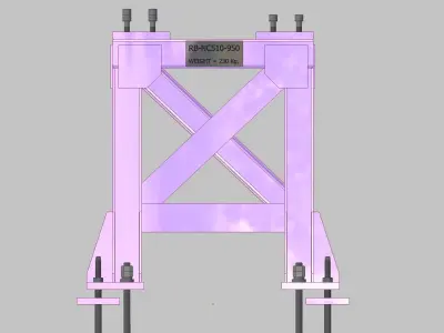 26400-Base for robot NACHI-NC510-Hight 950 3D model
