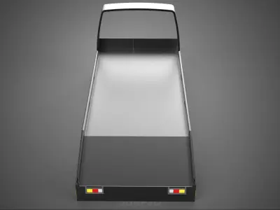 BED ONLY FLATBED TOW TRUCK CAR CARRIER PARKED RECOVERY SERVICE 3D model