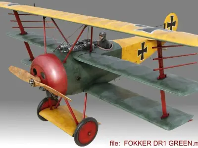 Fokker DR-1 3D model