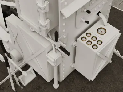 Olympic Class Electric Cranes - RMS Titanic - RMS Olympic 3D model