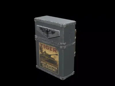 Cigarette Case Low-poly 3D model