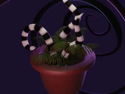 POT SANDY THE SANDWORM Free 3D print model