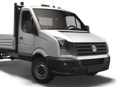 Volkswagen Crafter Dropside Tail Lift 2016 3D model