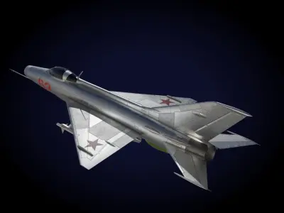 MiG-21 F-13 Fishbed C Low-poly 3D model