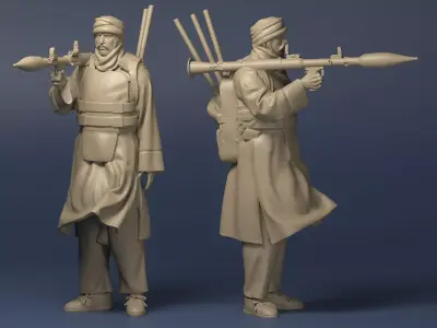 Eastern warrior 2 3D print model