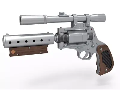 Tobias Beckett Blaster DG-29 from Solo A Star Wars story 3D model