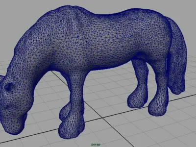 HORSE EATING 3D model
