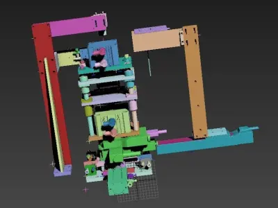 Ccd stamping mechanism 3D model