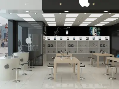 Apple Store Interior Collection 01 3D model