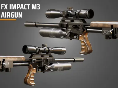 FX Impact M3 Airgun 3D model