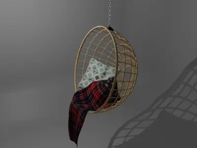 Chair from up Free low-poly 3D model