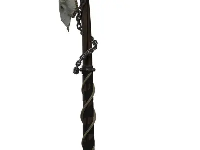 This ancient machete was made from the Assassins Creed Valhalla 3D model