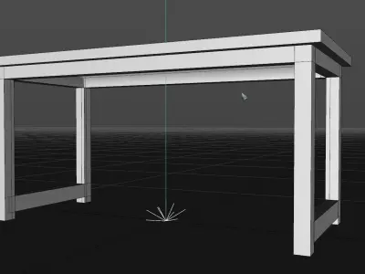 Simple Desk Free 3D model