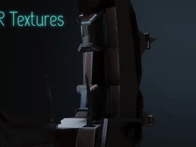 Double Sided Viking Axe Low-poly 3D model