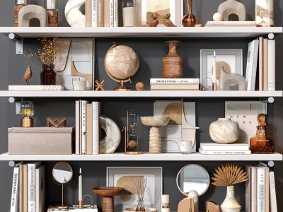 Decorative Beige Set 01 3D model