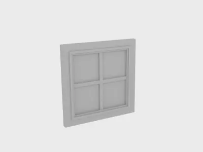 Window Low-poly 3D model