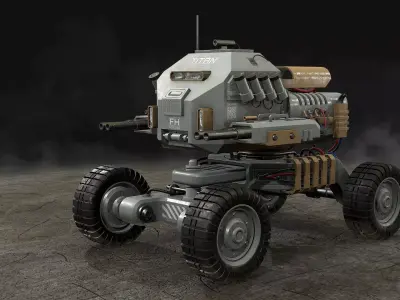 UGV Concept-1-Grey 3D model