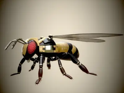 mechanical bee 3D model