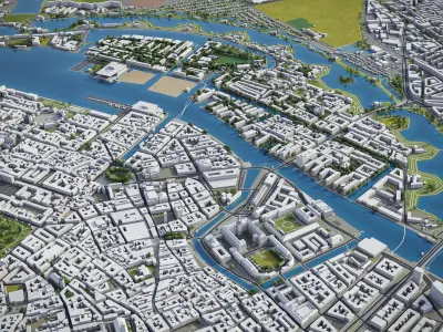 Copenhagen Low-poly 3D model