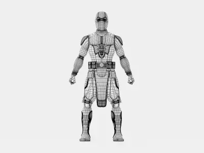 G I Joe Core Ninja Figure Scorpion Low-poly 3D model