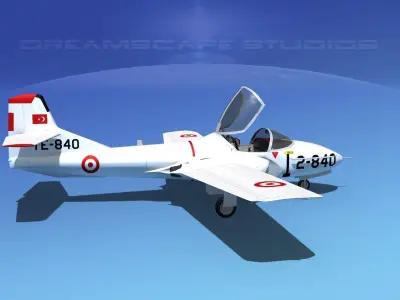 Cessna T-37 Tweetybird Turkey 3D model