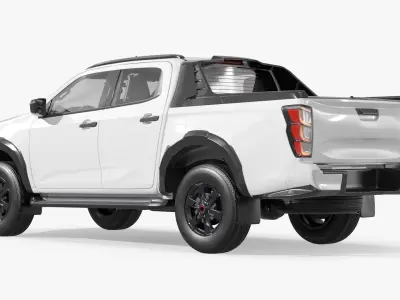 City Utility Vehicle White 3D model