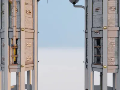 Realistic Watch Tower 3D Model Low-poly 3D model