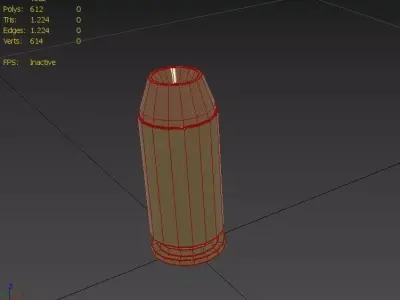 40  SW  Ammo Low-poly 3D model