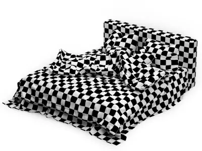 Bamboo Bed Free 3D model purchase