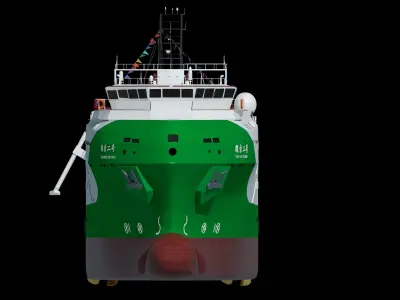 China Discovery II scientific research ship 3D model 3D model