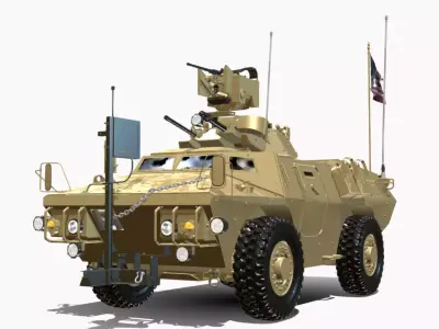 M117 GUARDIAO 4X4 Low-poly 3D model