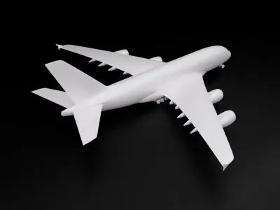 Airbus A380 3D print ready model 3D print model